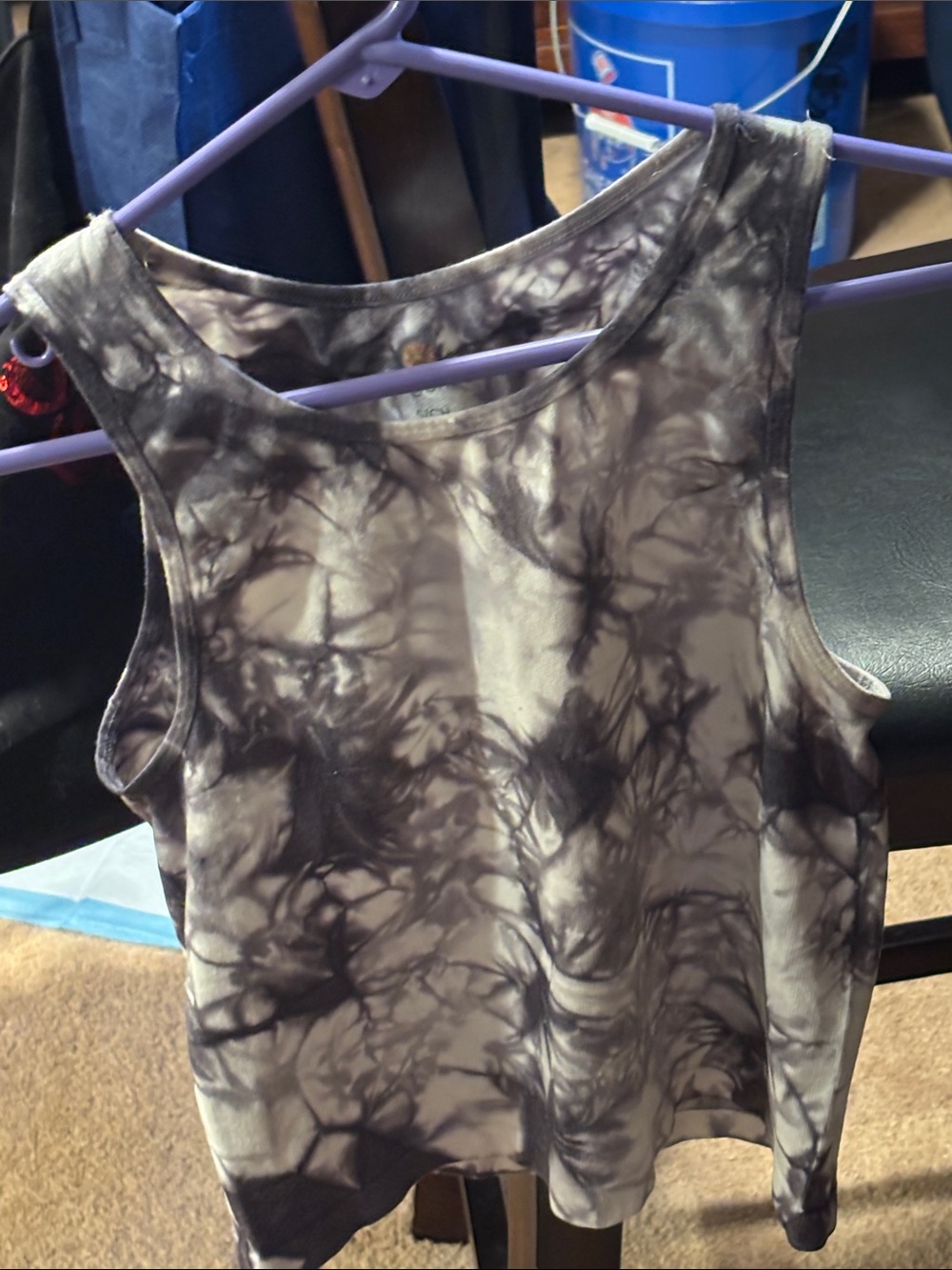 Small workout tie dye tank top